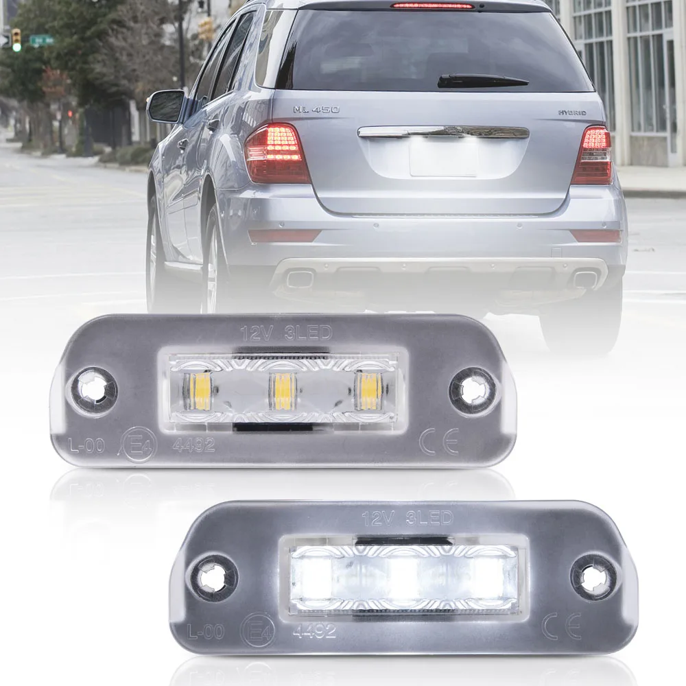 2 шт. Canbus Led номер пластины светильник для Mercedes Benz W251 W164 X164 R ML GL Class авто аксессуары