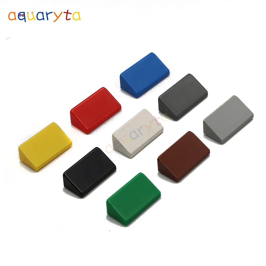 

Aquaryta 100pcs 1x2x2/3 Slope Brick Building Blocks Parts Compatible 85984 DIY Educational Accessories Plastic Toys For Teens