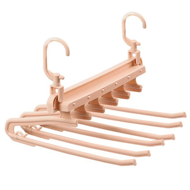 

Household Folding Multi-layer Pants Rack Plastic Pants Racks Trousers Hanger Clothing Storage HangersNE
