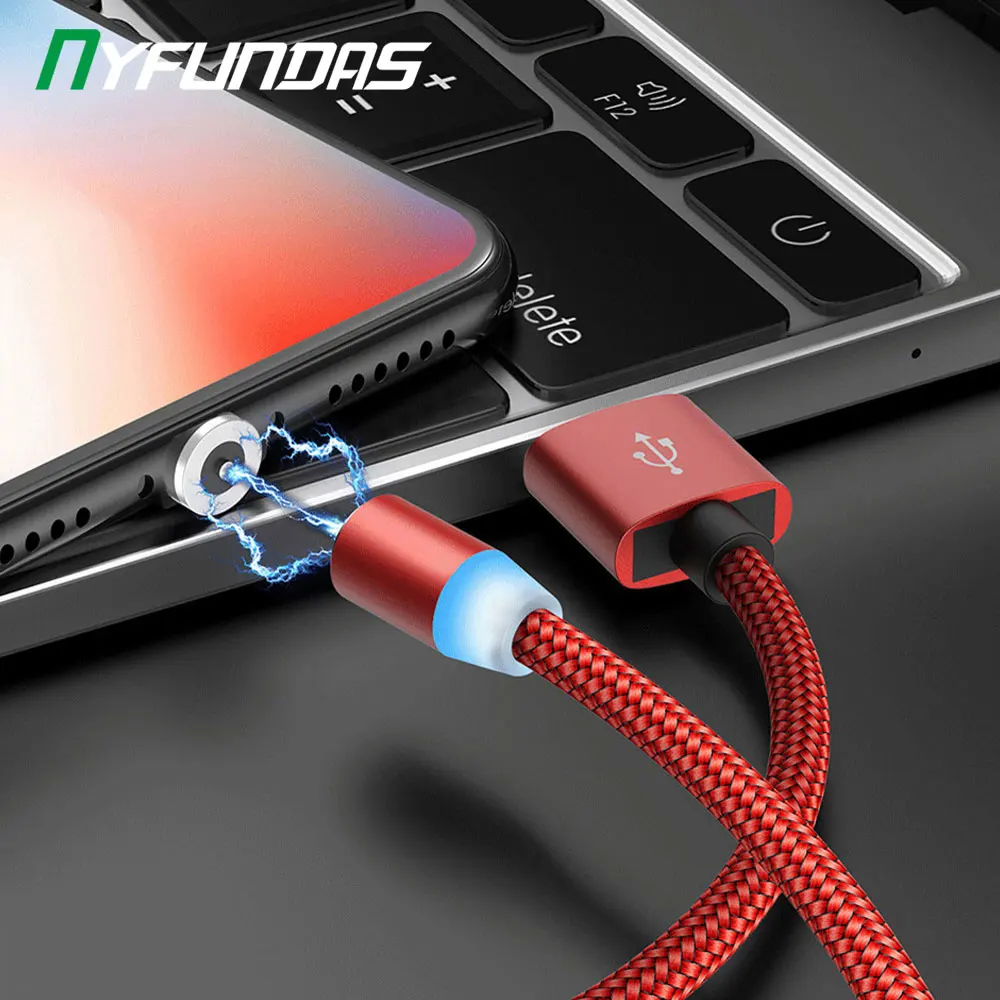 Магнитный кабель Micro USB Type C для телефона Xiaomi Redmi Note 8 Pro Mi 10 9 Huawei Samsung S9 S10 Oneplus Ons Plus 7T 7