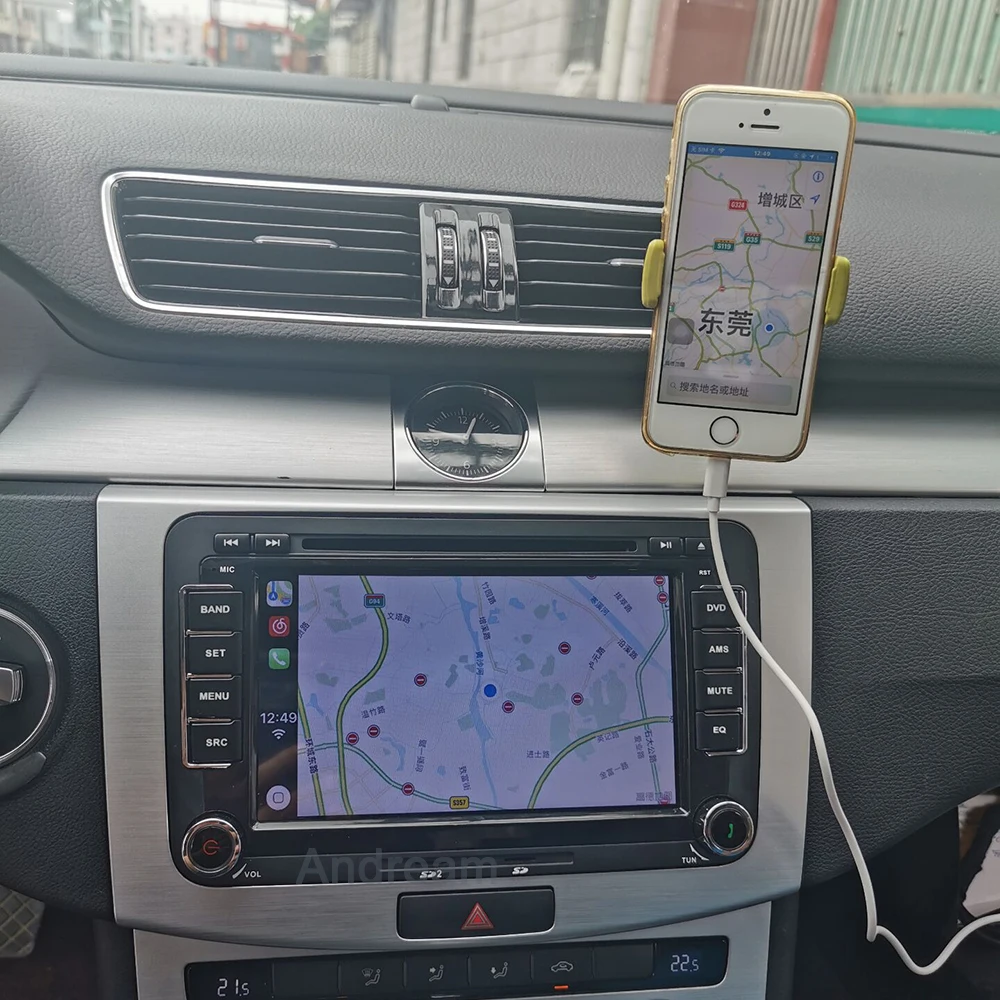 Andream 1024*600 автомобильный dvd-плеер радио для Volkswagen POLO PASSAT TOURAN Golf 5 6 Skoda Seat Leon B6 Android