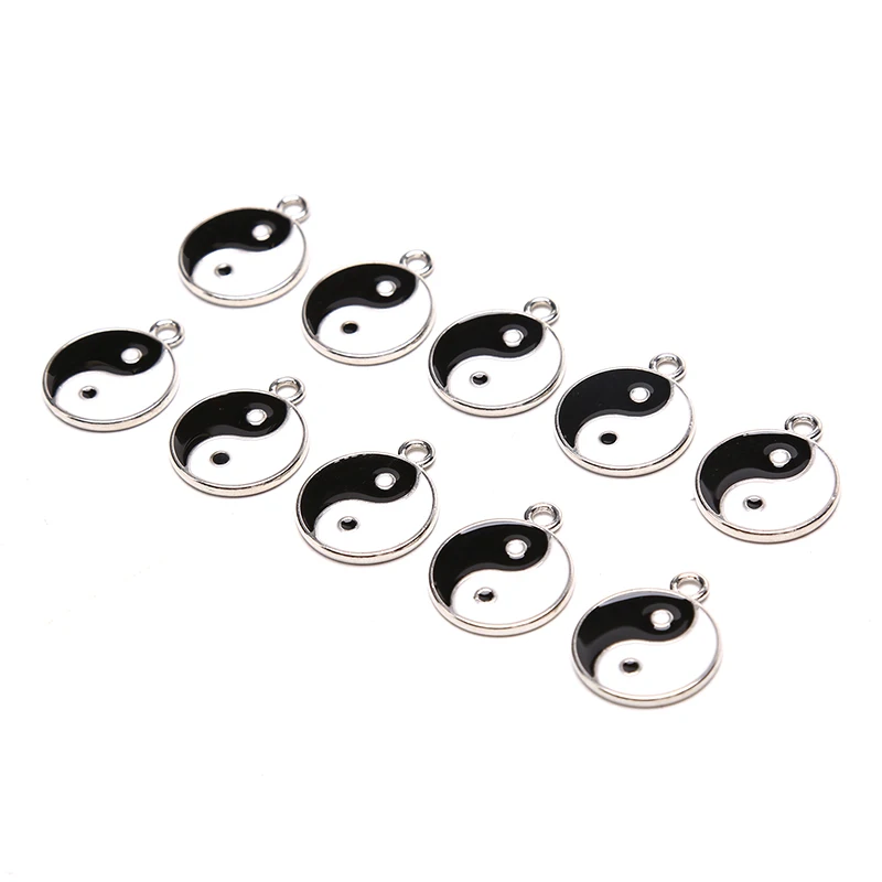 10 шт. 18*21 мм эмалевые Подвески кунг-фу тайчи подвески для ожерелий и сережек