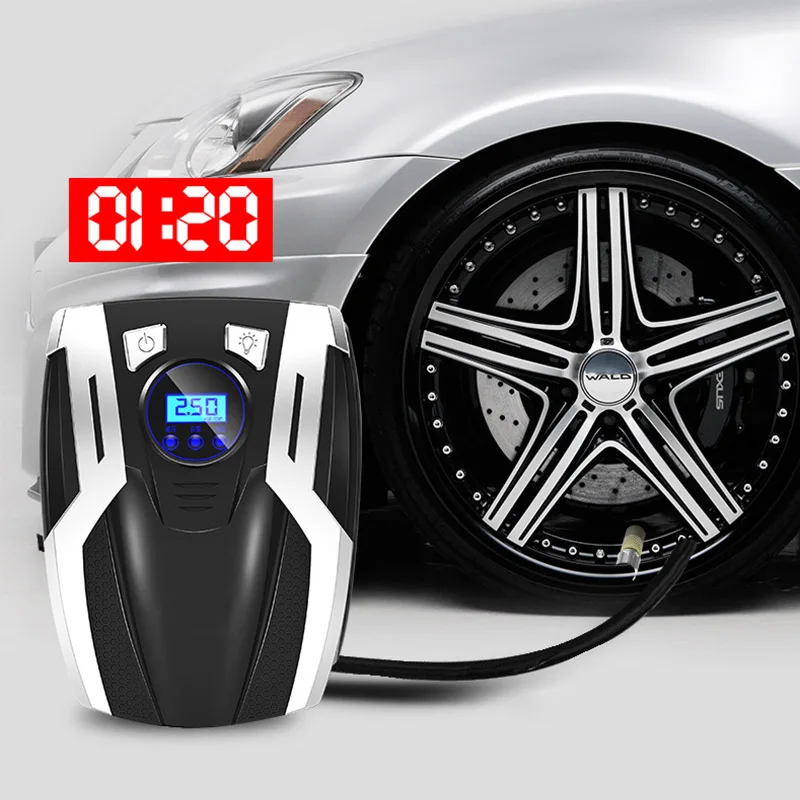 

DC 12 Volt Car Portable Air Pump Compressor Pump Digital 150 PSI Auto Air Tire Inflator for Car Motorcycle LED Light Tire Pump