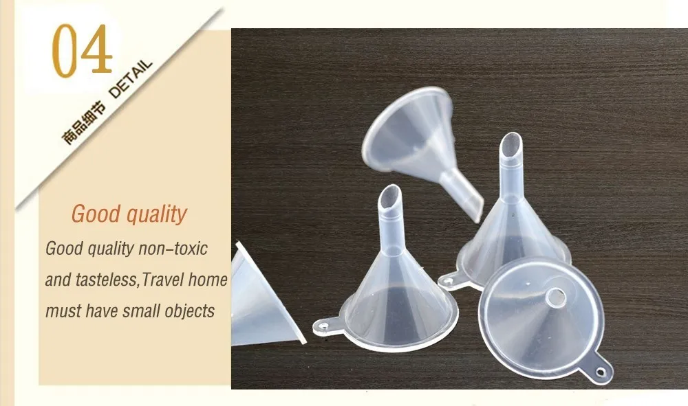 10 шт./лот маленькая воронка пустая бутылка инструмент для упаковки путешествий
