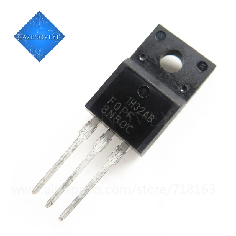 10 шт. / Лот FQPF8N80C 8N80C 8N80 TO-220 В наличии