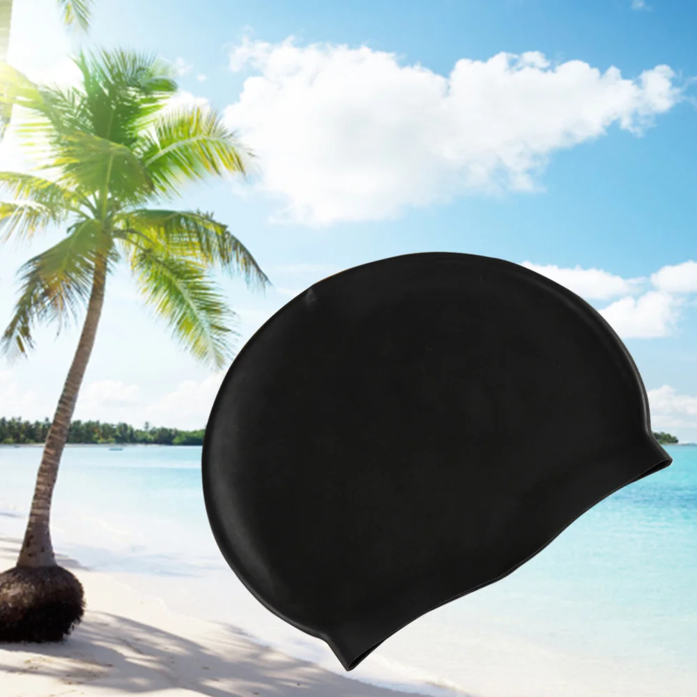 

Unisex Silicone Swimming Cap Waterproof Swim Caps Swimming Hat Sports Elastic Swimming Hat Rubber Swimming Accessory for Adult