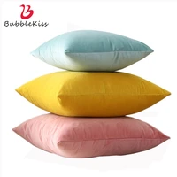 bubble kiss yellow cushions cover 2 pieces 40cmx40cm modern style living room sofa decor fashion home solid color pillow case