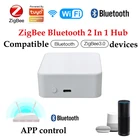 2021 TUYA WiFi + Bluetooth + Zigbee концентратор многомодовый шлюз zigbee, bluetooth 2 в 1 концентратор совместим с tuya zigbeebluetooth устройством alexa