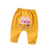 childrens pants spring and autumn all match harem pants boys and girls cartoon print big pp pants baby cotton trousers