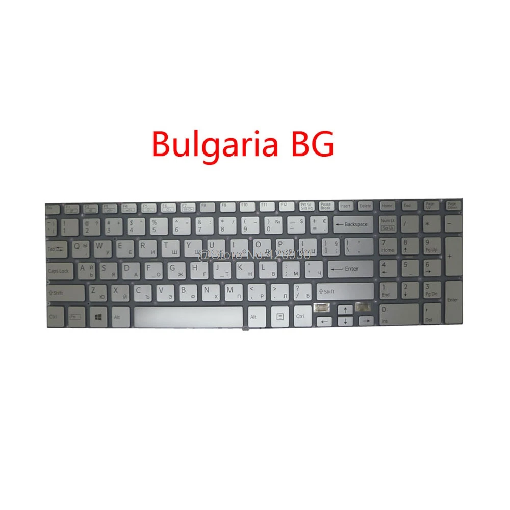 Ноутбук с подсветкой RU SL GK HU CZ TR BG PO клавиатура для SONY VAIO SVF15A словенская русская