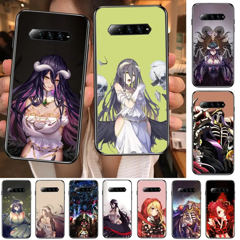 

overlord anime Anime Phone Case For xiaomi redmi Black Shark 4 Pro 2 3 3s Cases Helo Black Cover Silicone Back Prett