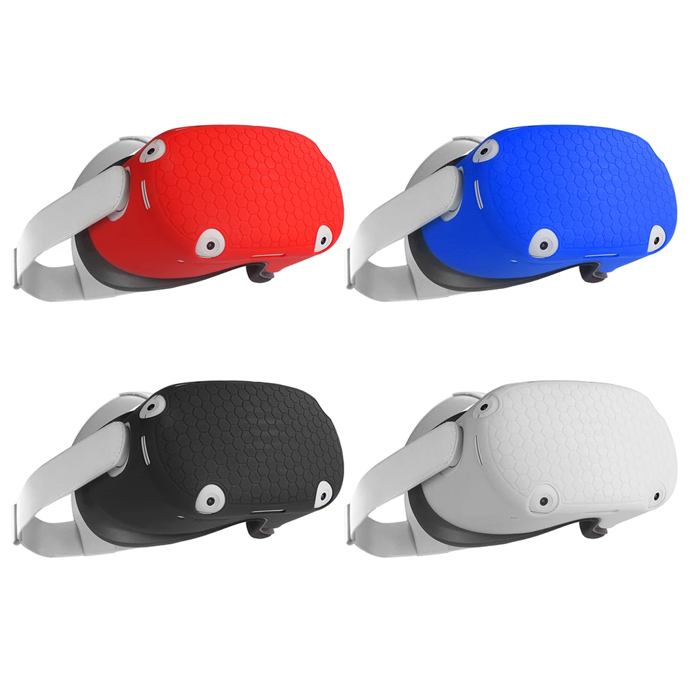 

Silicone Protective Cover Shell Case For Oculus Quest 2 VR Headset Head Cover Anti-Scratches For Oculus Quest 2 VR Accessories