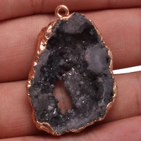 natural stone irregular agats pendants charms stone pendants for jewelry making diy necklace size 30 35mm 40 45mm