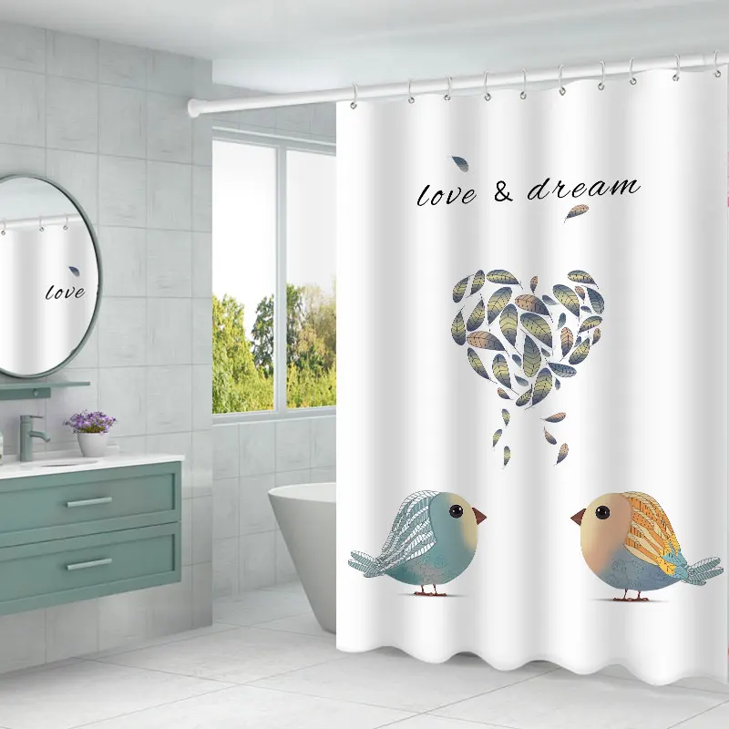 

Современная занавеска для душа из полиэстера, плотная модная тканевая занавеска для душа в скандинавском стиле, водонепроницаемые шторы, б...