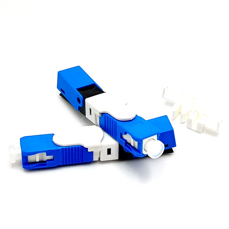 100 шт. FTTH SC UPC оптический fibe быстрый разъем PC волоконно Быстрый встроенный тип ESC250D