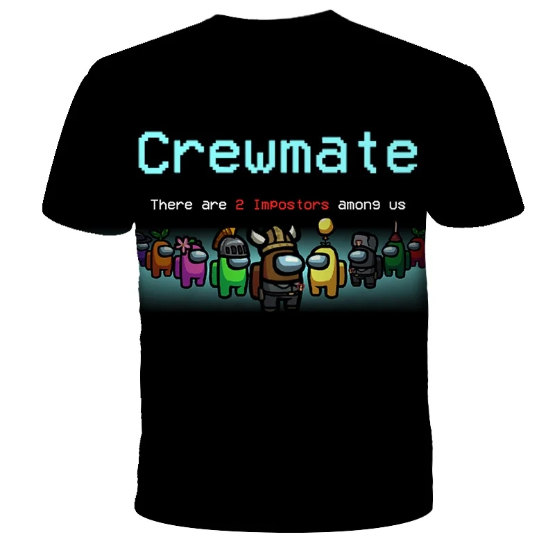 

Kawaii Children's Game Among Us 3D Printed T-Shirts 2020 New Summer Boy And Girls Funny Short Shirts Kids Clothing Tops 4T-14T