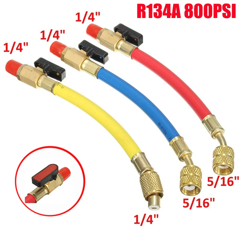 Шланг хладагента для кондиционирования воздуха с шаровым клапаном 19 см R134A