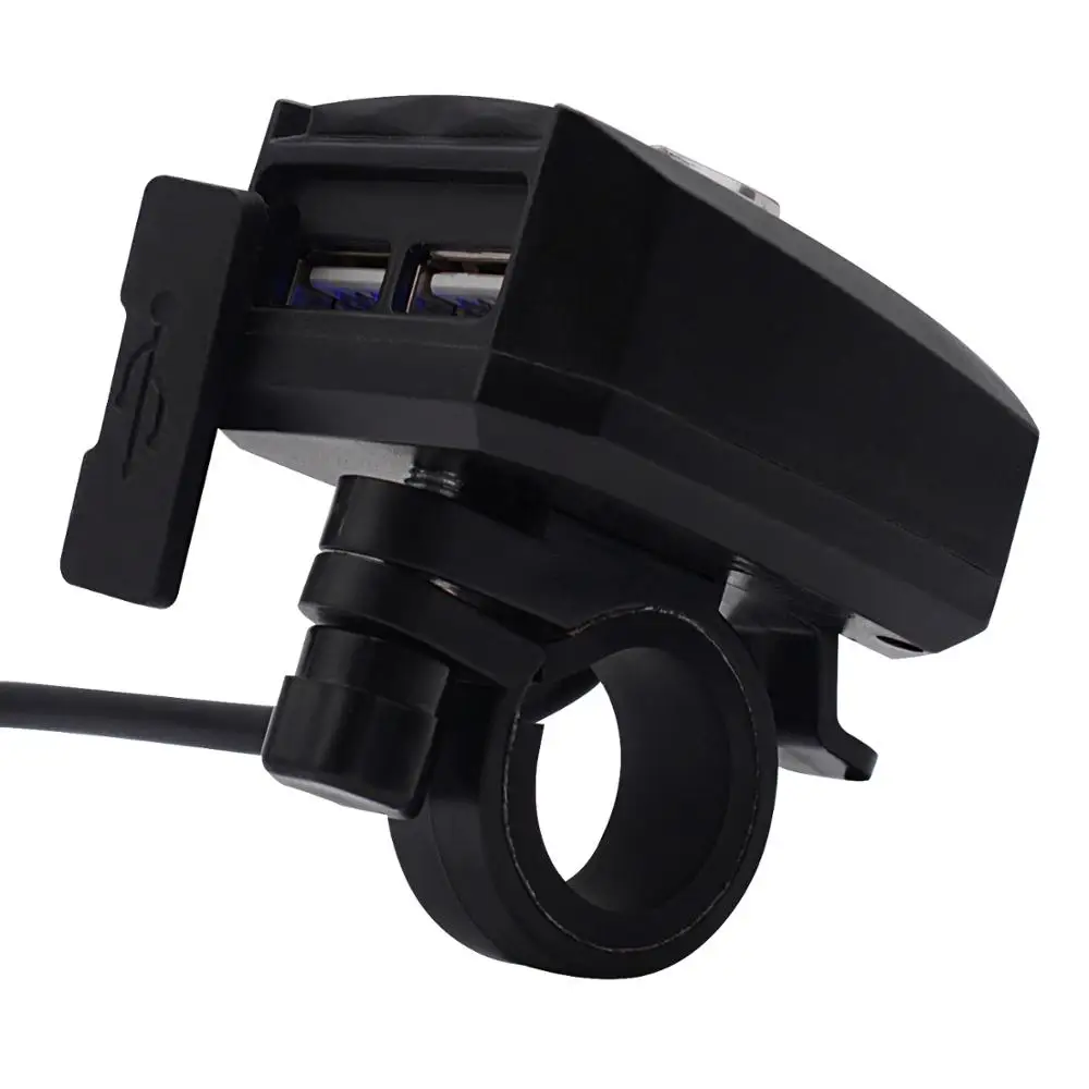 Двойной USB Водонепроницаемый мотоцикл мобильного телефона Зарядное устройство с