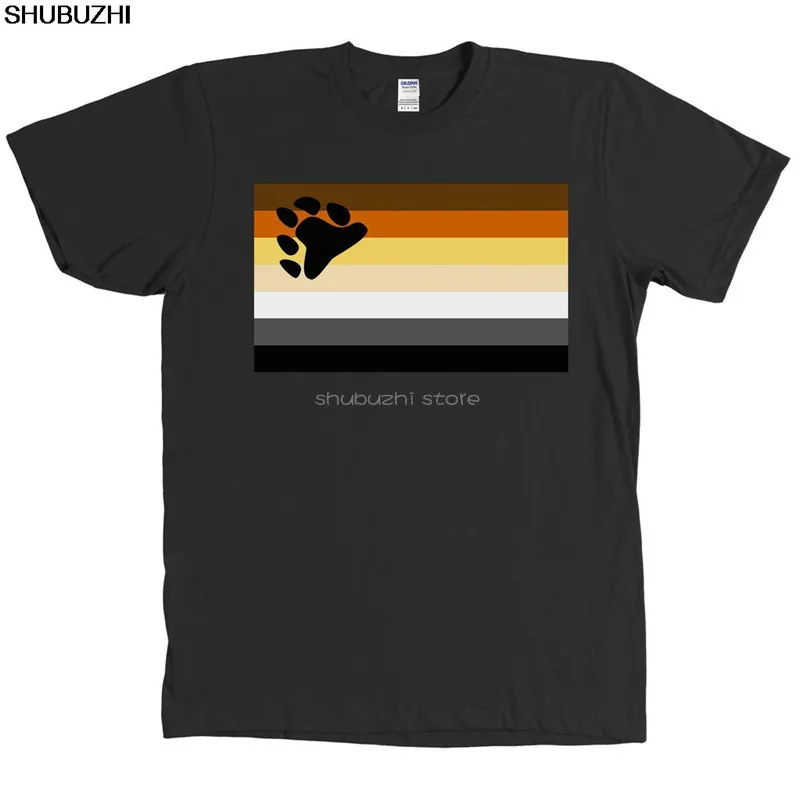 Футболка с флагом ЛГБТ медведя новинка бирками много цветов sbz6497|Мужские