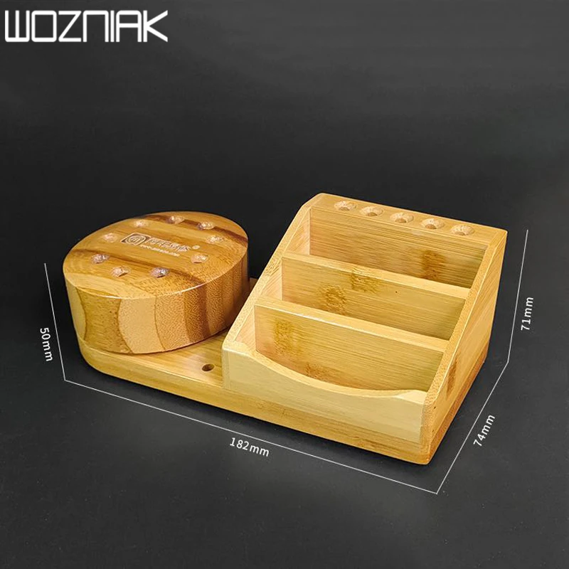 Многофункциональный деревянный ящик для хранения инструментов смартфонов -