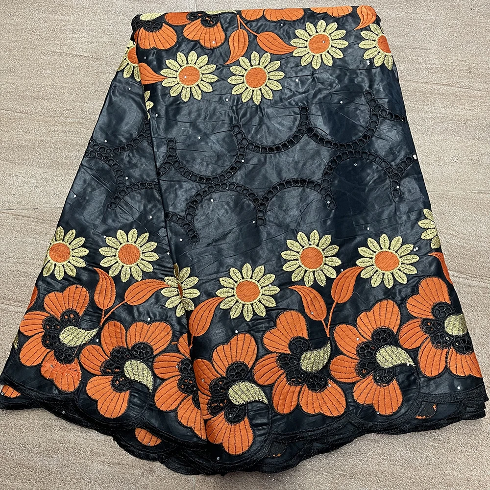 Желтый + синий африканский базин богатая ткань Африканское кружево 2022 новейшая