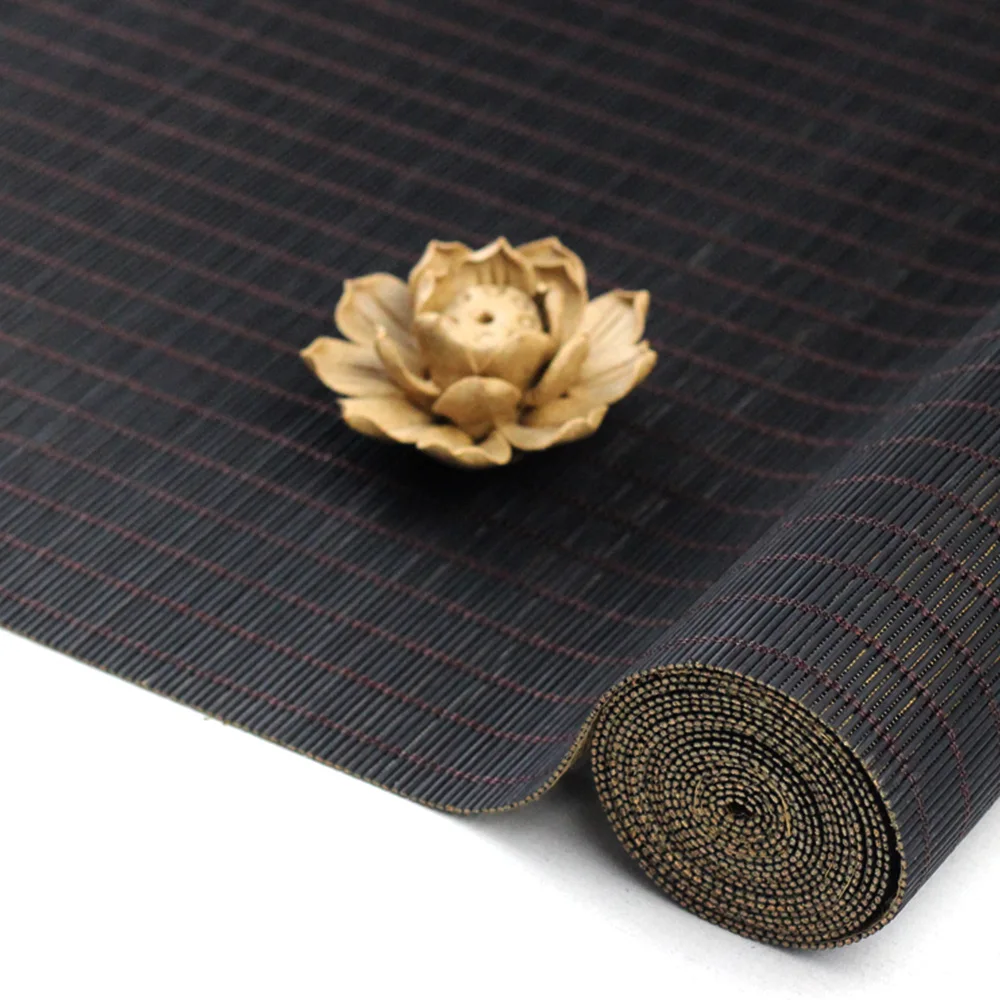 

Natural Japanese Table Tea Bamboo Mat Tea Gongfu Tableware Pad Placemat Tea Curtain Teahouse Home Decoration Custom Size