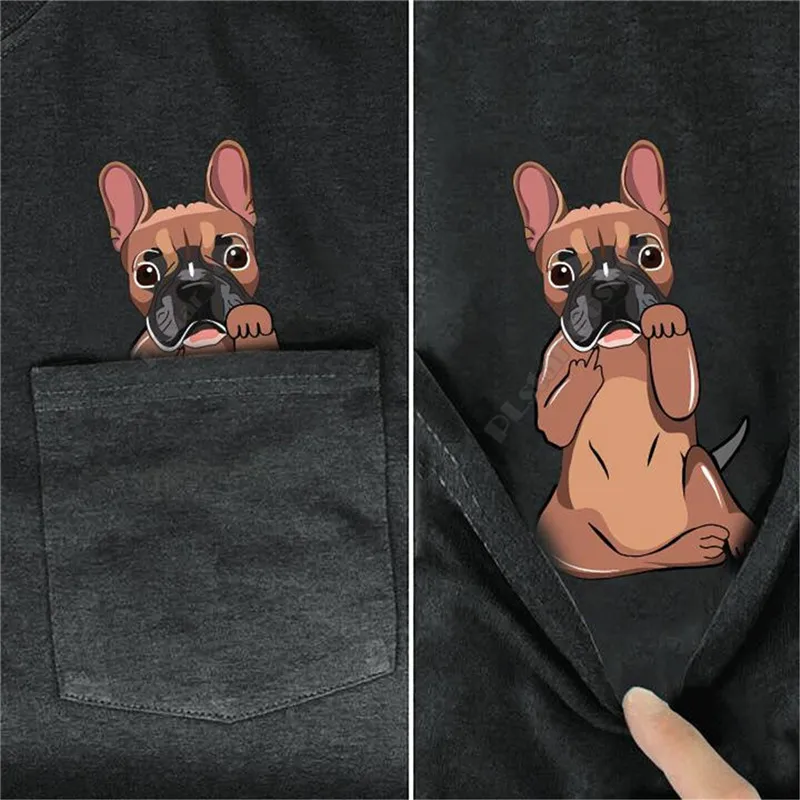 

Футболка PLstar Cosmos Мужская/женская с принтом бульдога, Забавный хлопковый топ, черный цвет, на лето