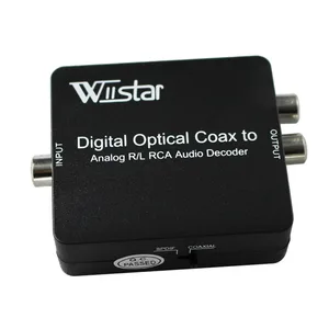 Цифровой в аналоговый аудио конвертер для декодера Dolby оптический до 3,5 мм оптический выход в RCA DTS DAC декодирующий преобразователь ОптическийSPDIF