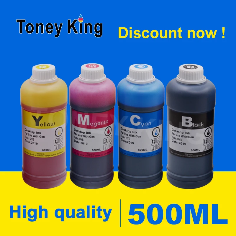 Toney King 500 мл бутылки Принтер Комплекты для заправки чернил Brother LC 75 LC75 чернильные