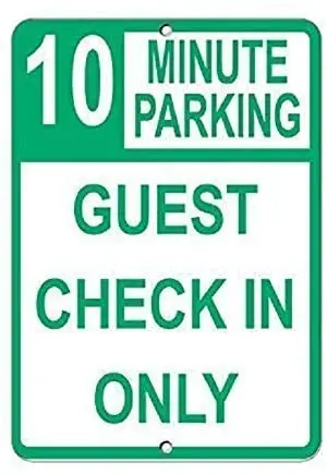 

Забавный металлический жестяной знак, украшение для мужчин, 12x8 дюймов, 10 минут парковки