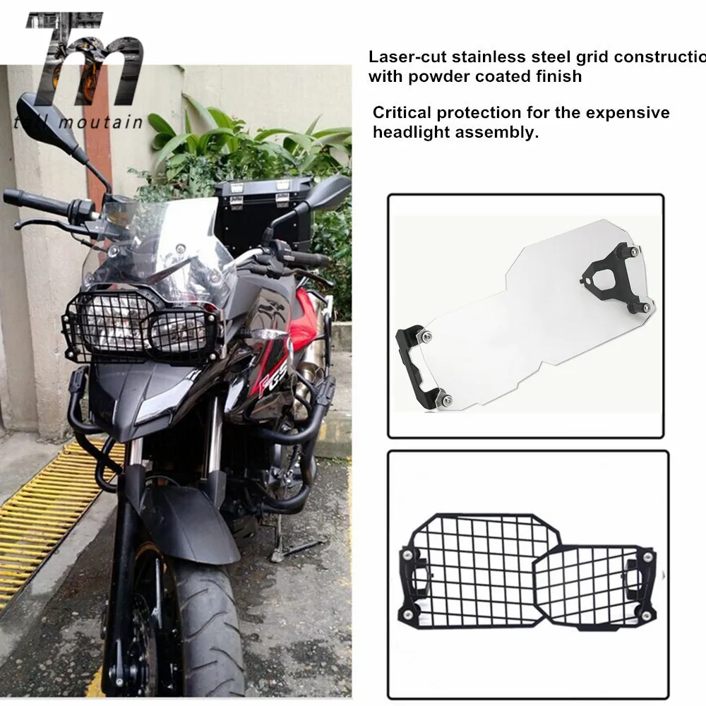 

For BMW F650GS F700GS Twin F800GS Adventure F800R 2008-2020 19 Front Headlight Guard Cover Grill Lens Head Light Lamp Protector