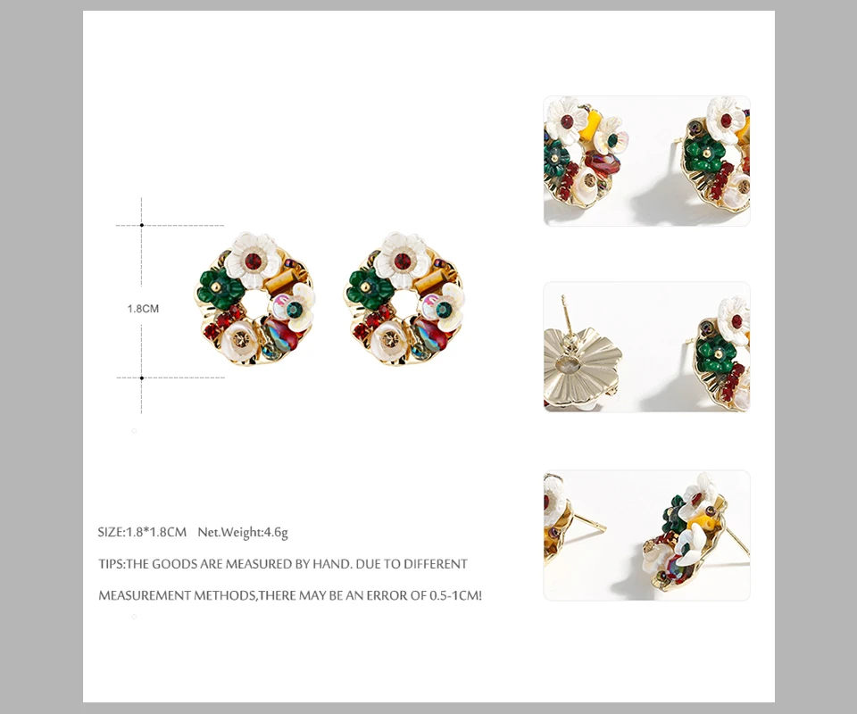 YMYW Мода из цинкового сплава цинковый сплав натуральная основа цветок