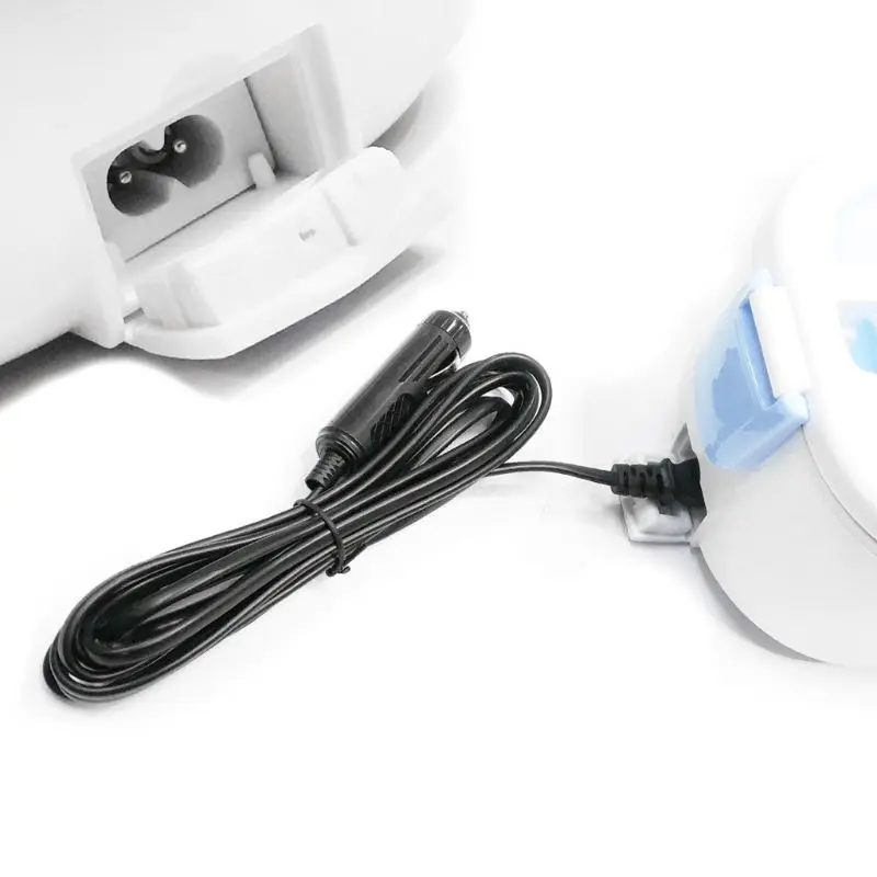 

220V 12V электрический Коробки для обедов Мощность шнур для использования в автомобиле с электрическим подогревом ЕС и США