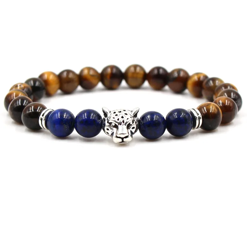 Модный Леопардовый Браслет с бусинами подвеска на удачу классический браслет из
