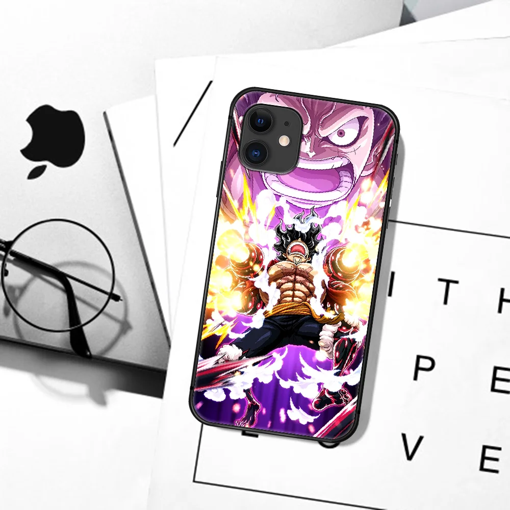 

Anime ONE PIECES Monkey D Luffy Phone Case For IPhone 4 4s 5 5S SE 5C 6 6S 7 8 Plus X XS XR 11 12 Mini Pro Max 2020 black Cell