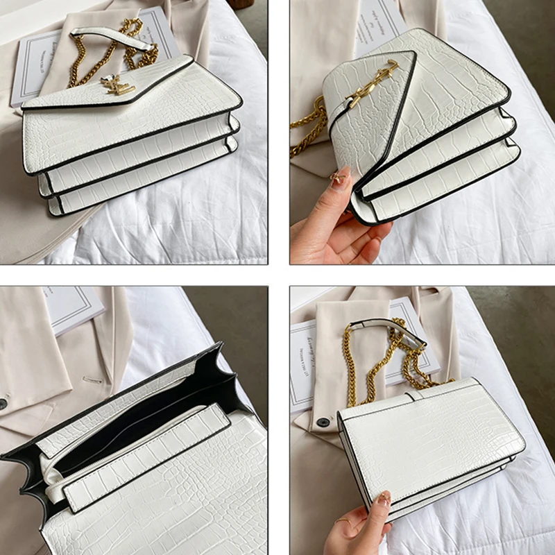 

2021 New Classic Luxury Shoulder Bag For Women's PU Leather Female Handbags Designer Crossbody Tote Phone Sachet Top-Handle Bags