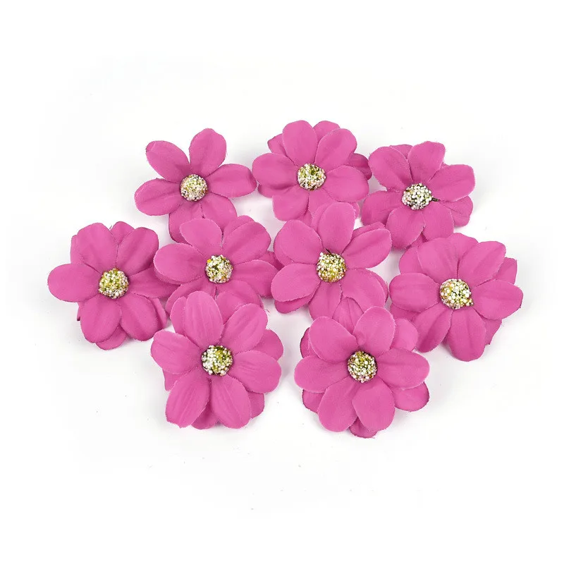 20 шт. красочная Маргаритка искусственная кожа головная повязка ручной работы