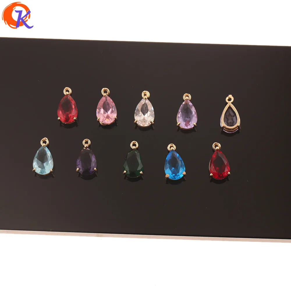 Cordial Дизайн 50 шт 8*15 мм ювелирные аксессуары/DIY Изготовление/серьги части/ручная работа/ювелирные изделия компоненты/хрустальные подвески