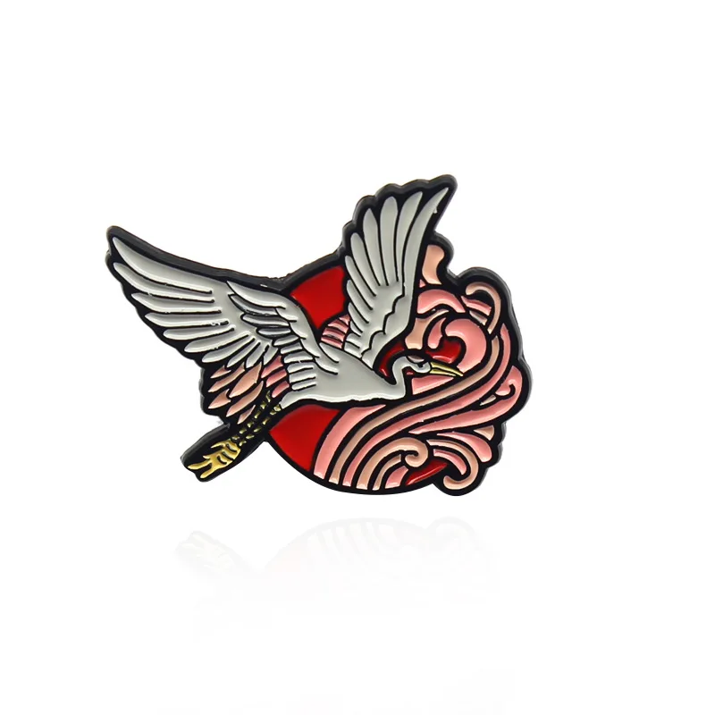 

Free Birds Spread Their Wings And Soar High In The Sky, Follow The Sun, Creative Cartoon Pins Collection, Commemorative Brooch