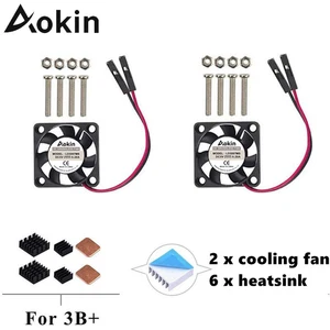 Вентилятор для охлаждения Raspberry Pi, Бесщеточный Охлаждающий вентилятор, 30x30x7 мм, 5 в постоянного тока, Модель B 3B + Pi 3