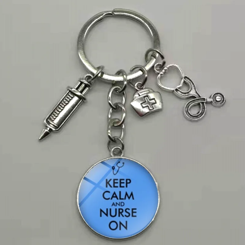 Новинка модный докторский медсестринский стеклянный стетоскоп брелок из сплава