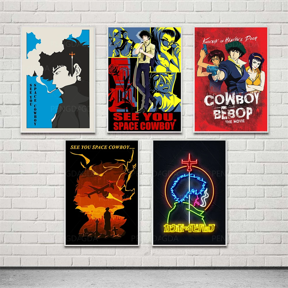 

Modular Canvas Cowboy Bebop Home Decoration Prints Painting Animation Poster Modern Wall Art Pictures For Living Room No Framed