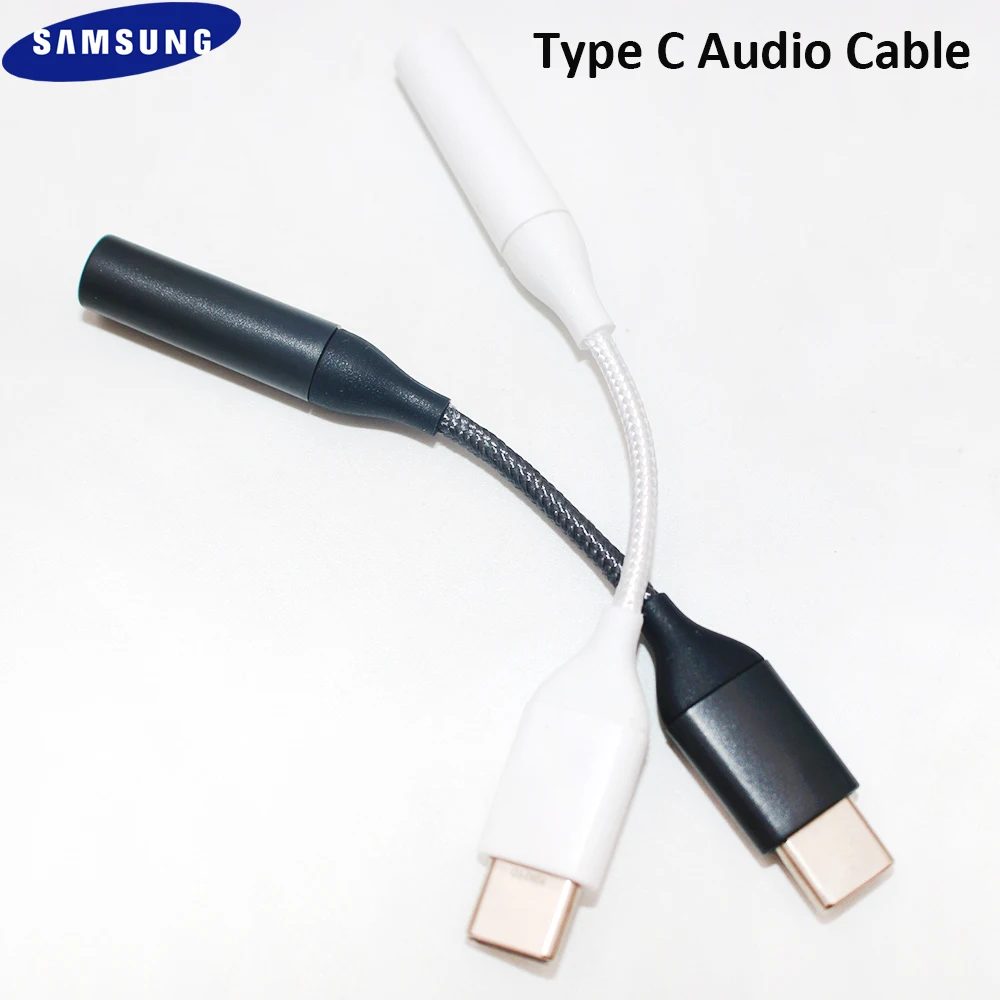Оригинальный Samsung Тип C аудио кабель-Переходник USB на 3 5 мм Jack AUX адаптер для