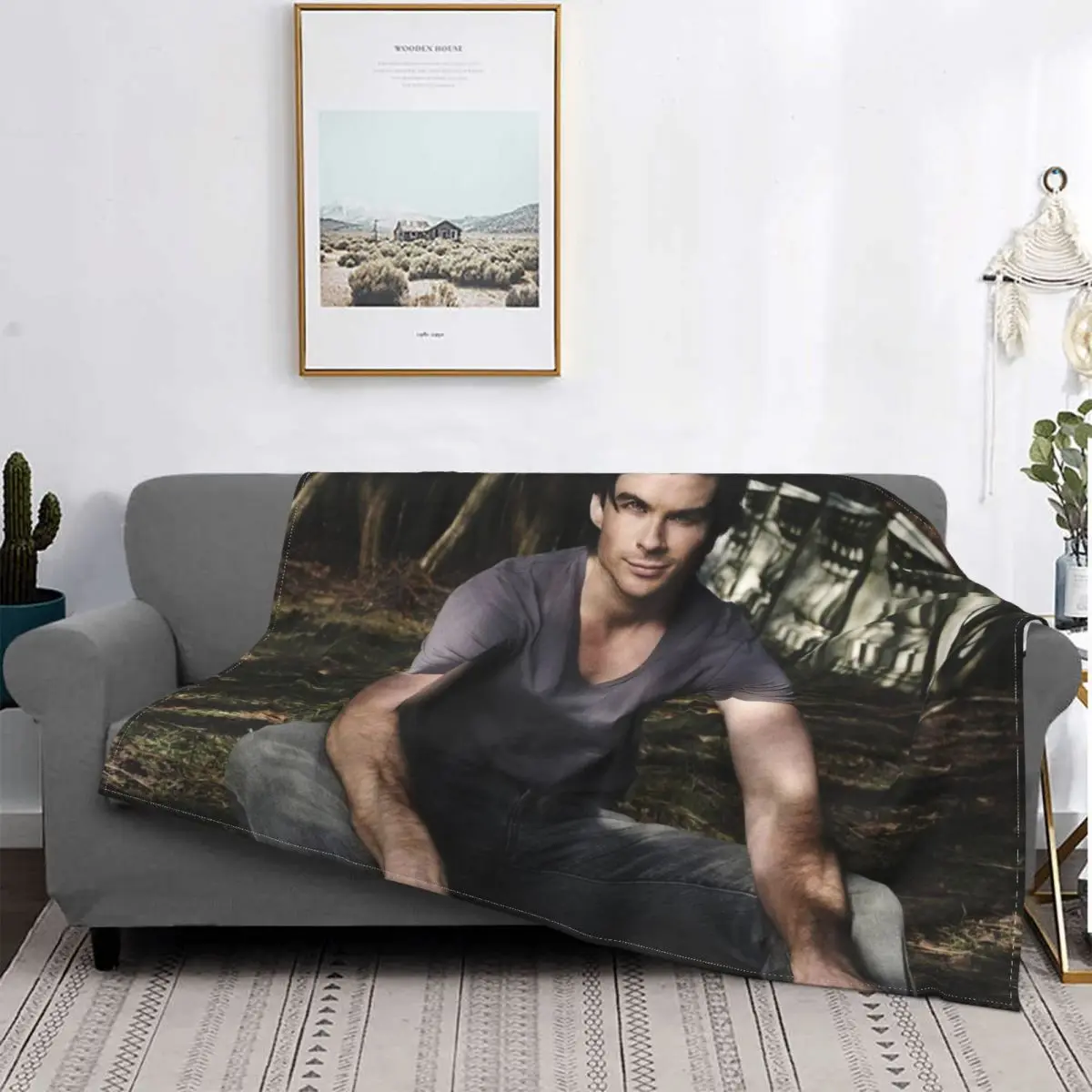 

Ковер Деймона Сальваторе, текстиль для гостиной, Горячее одеяло для кровати, покрывала для кровати, Роскошное Одеяло, фланелевое одеяло