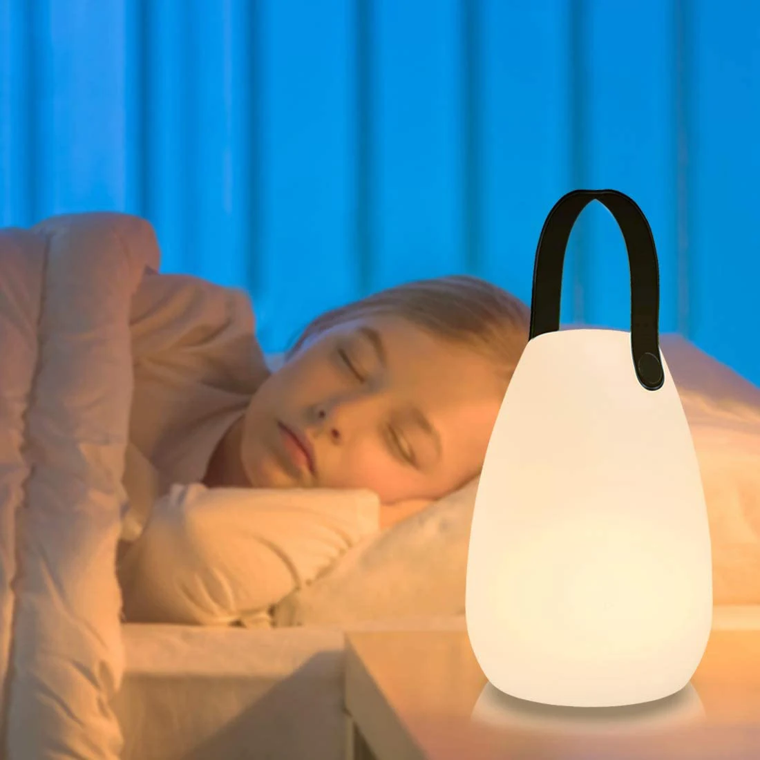 

Светодиодный ночник с дистанционным управлением, перезаряжаемый декоративный прикроватный светильник для спальни, портативная Настольна...