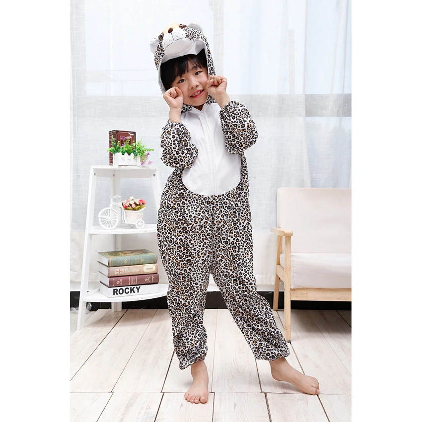 Детский фланелевый Костюм кигуруми костюм для косплея с капюшоном и