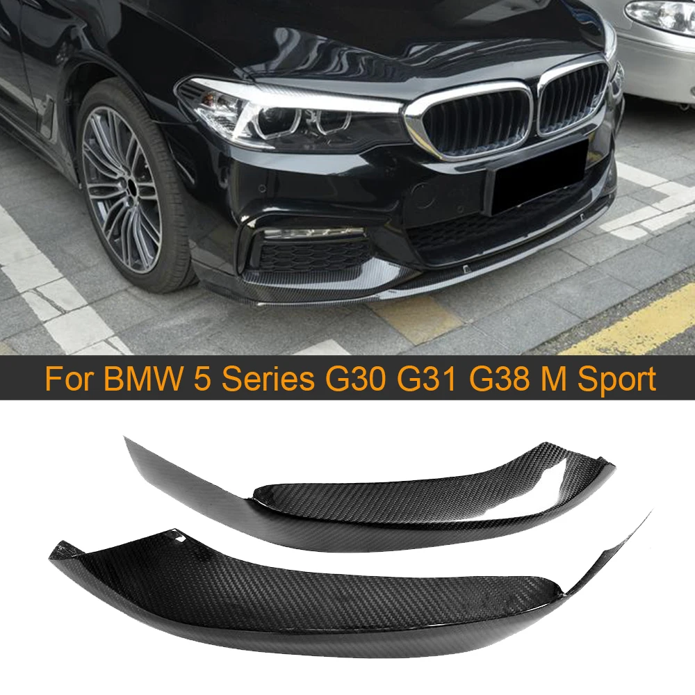 5 серий углеродного волокна передний бампер разветвители для BMW G30 G31 G38 520i 530i 540i M