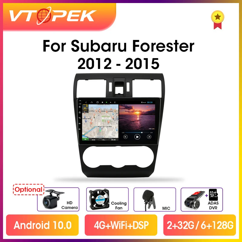 Автомобильная Мультимедийная система Vtopek автомагнитола на Android 10 0 9 дюймов DSP GPS