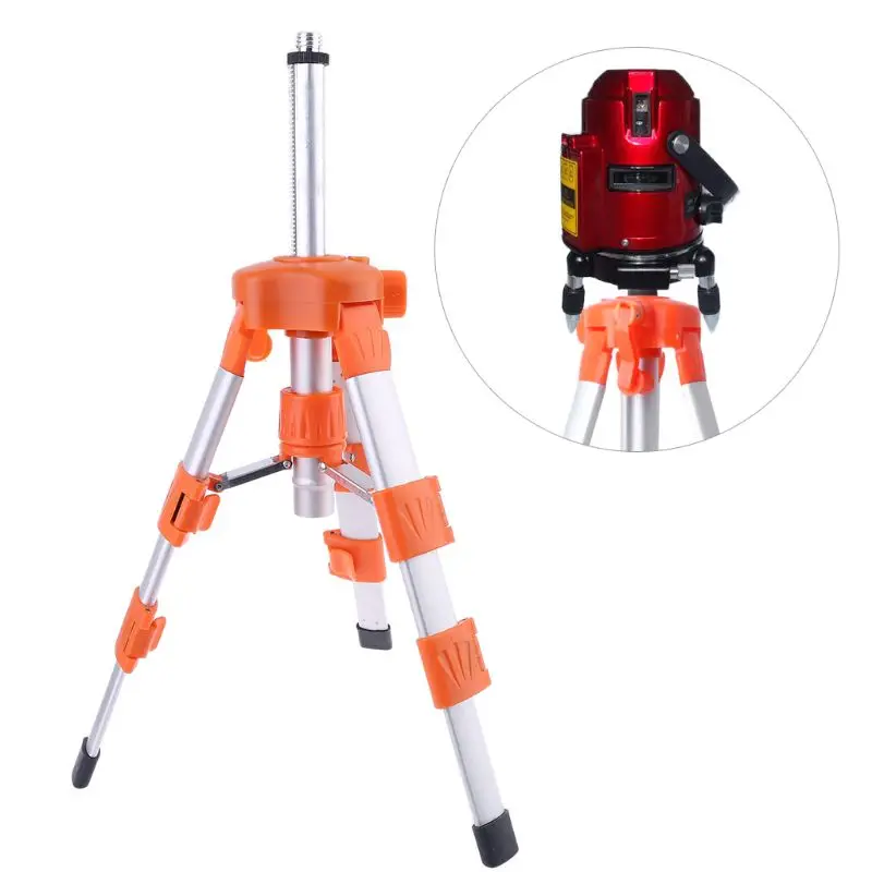 

Portable Adjustable Aluminum Tripod for 5/8" Laser-Level Levels w/ Bubble Level