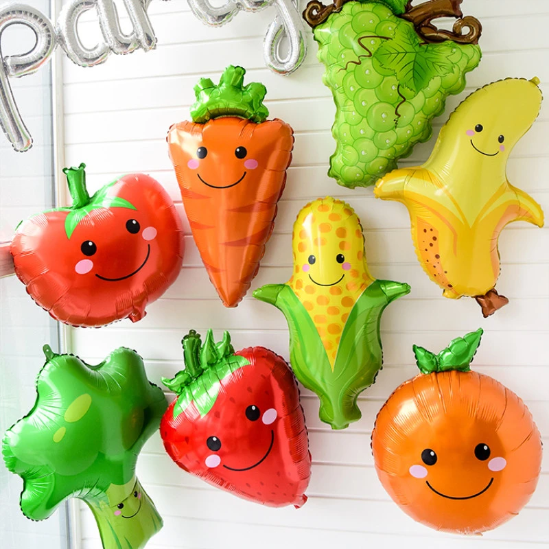 1 шт. фольгированный Гелиевый шар для фруктов и овощей персик арбуз клубника